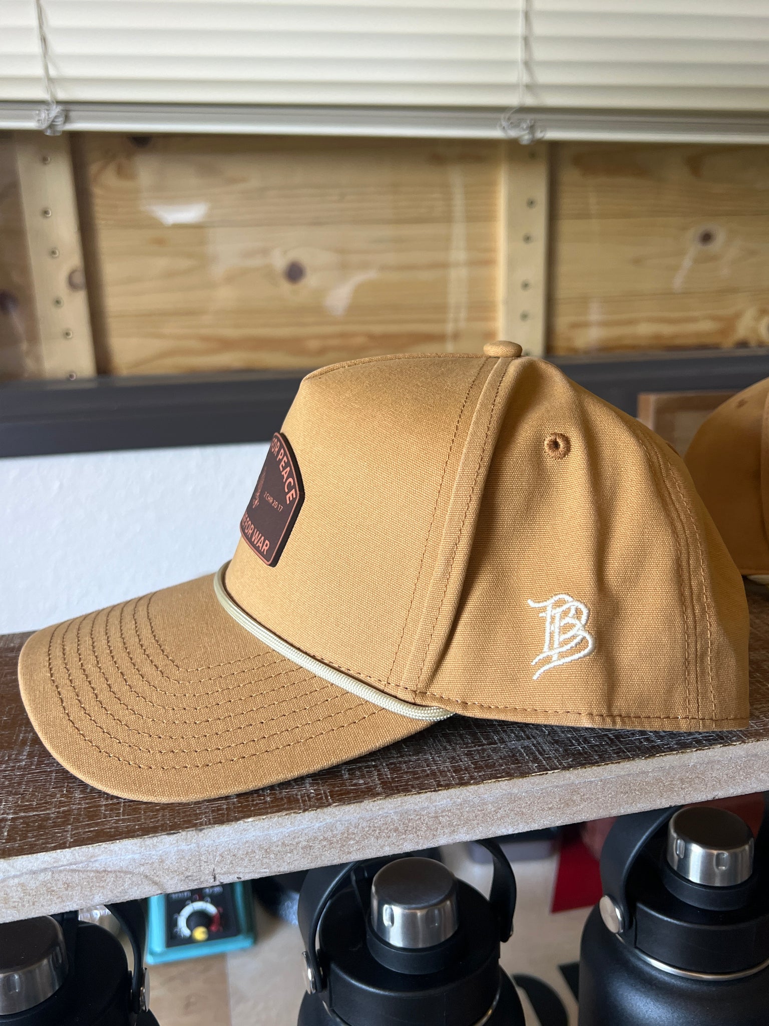 Coyote Brown Pray for Peace Patch Hat