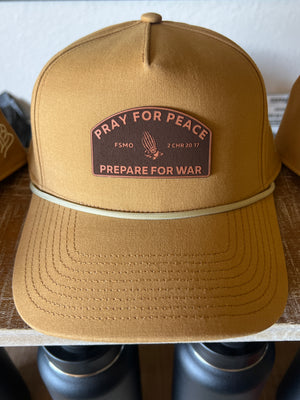 Coyote Brown Pray for Peace Patch Hat